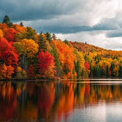 Obraz premium Autumn landscape with trees