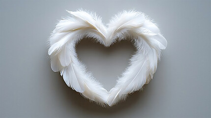  nature-inspired heart-shaped feather wreath