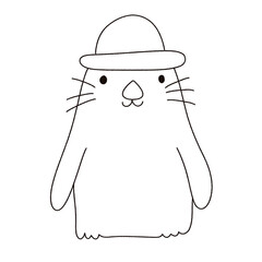 Cute Spring easter outlying doodles 