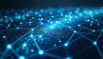 Global Network Connection Abstract Digital Data Technology Background