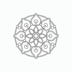 mandala ornaments vector. abstract flower vector illustration