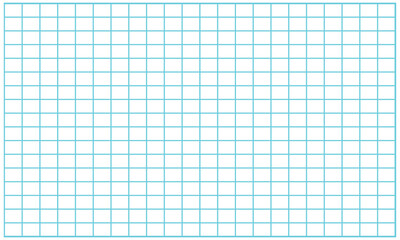 Horizontal grid square graph line page, mockup empty squared grid graph, paper grid square graph line texture of note book blank for notes - stock vector .