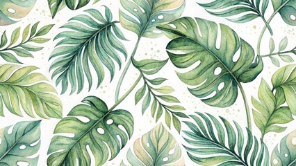 Vintage Watercolor Leaf Prints: Aerial Photography Autumn Foliage Botanical Illustration
