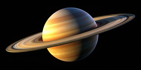 Low-light space photography captures an isolated Saturn, a stunning celestial PNG image.