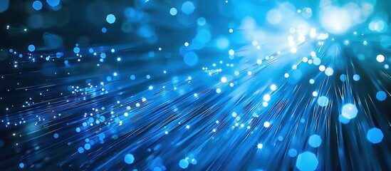 Naklejka premium A blue ocean with a lot of white dots in the water