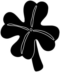 shamrock illustration ireland silhouette patrick logo holiday icon clover outline irish leaf luck saint hat lucky march happy leprechaun shape for vector graphic background