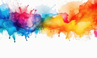 Bright paint splash, color explosion background with vibrant colors. Artwork for design