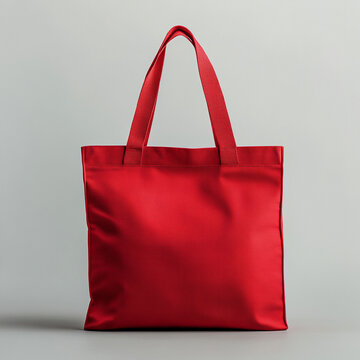 totebag red color mockup