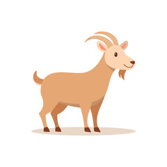GOAT VECTOR for kids with white background