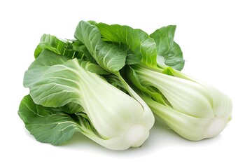 Bok choy vegetable isolated on white background