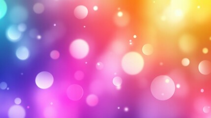Obraz premium Vibrant Rainbow Bokeh Background