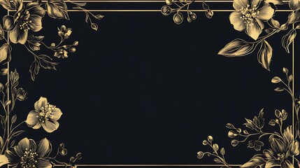 vintage floral frame