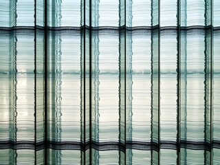 Polycarbonate Sheet Texture: Abstract close-up of a translucent corrugated polycarbonate sheet, revealing a grid-like pattern and subtle light play. Perfect for backgrounds or design elements.