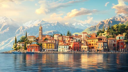 Fototapeta premium panorama of venice italy