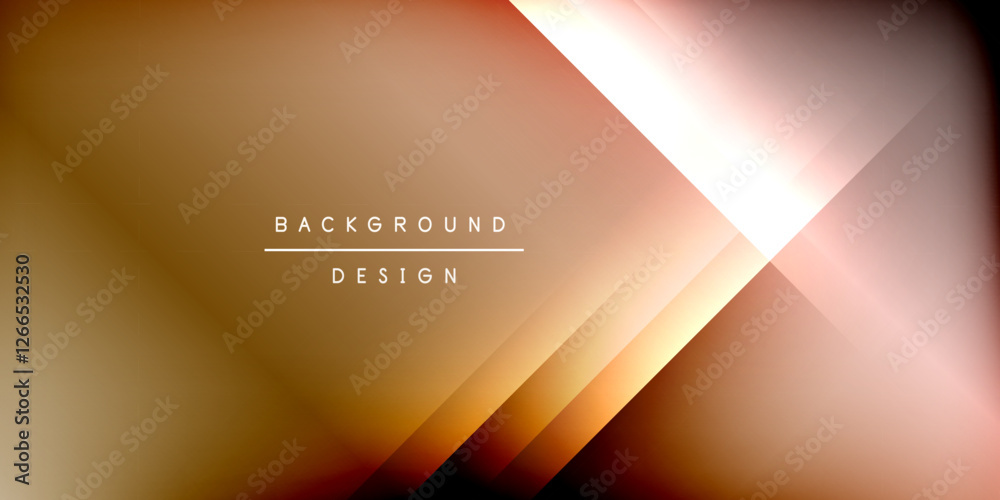 Aufkleber Dynamic shadow lines geometric shapes