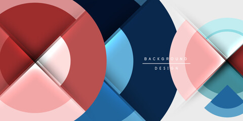 Obraz premium Techno circles and semi circles. Vector Illustration For Wallpaper, Banner, Background, Card, Book Illustration, landing page