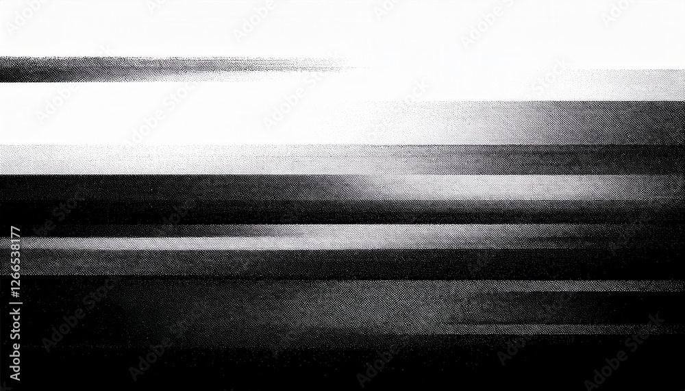 Leinwandbilder black and white abstract motion blur with digital distortion creating dynamic contrast and texture in visual art design