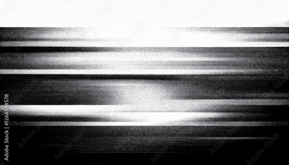 Poster black and white abstract motion blur with digital distortion creating dynamic contrast and texture in visual art design