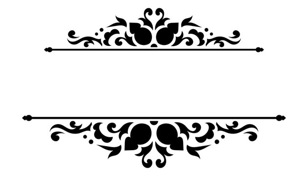 Vintage ornamental frame and border design.