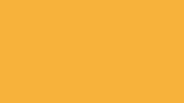 animation of yellow round circle shape beatiang like heart beat wave rise and fall into flat color surface background with drop shadow