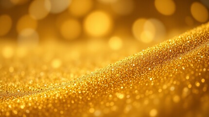 golden christmas background with snowflakes