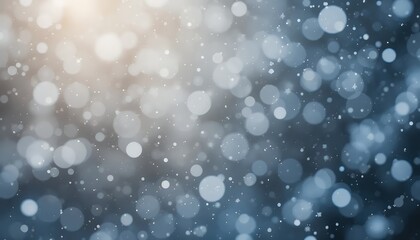 Obraz premium Blue and White Bokeh Lights Background Image