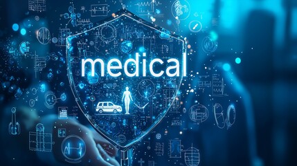 Unveiling Medical Mysteries: Precision Tools on a Deep Blue Backdrop, Professional and Innovative.Generative AI
