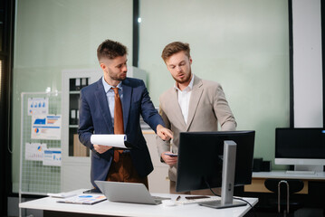 Business professionals collaborate on strategy, innovation and smart city development. Teamwork, planning