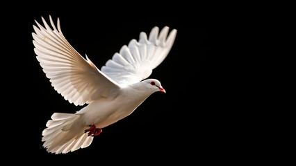 white dove flying