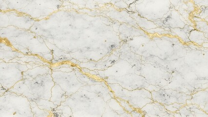Golden Veined Marble Texture: Elegant high-resolution image showcasing the intricate details of luxurious marble with striking gold veining, ideal for design projects and backgrounds.