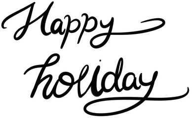 happy holiday 기념일 휴일 캘리그라피 영문캘리 손글씨 