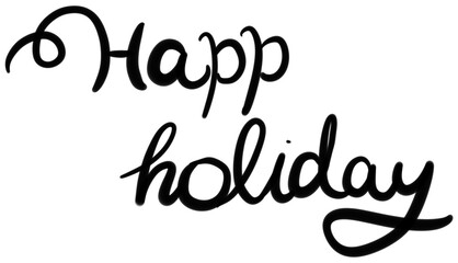 happy holiday 기념일 휴일 캘리그라피 영문캘리 손글씨 