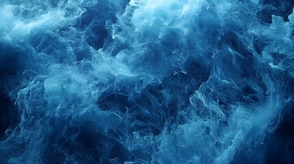 Fototapeta premium Abstract Blue Ink Splash