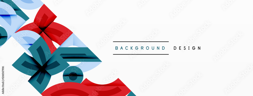 Poster abstract geometric background shapes forming a modern, symmetrical pattern. bold contrast, smooth gr