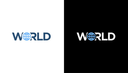 Clean World Icon logo text illustration design template vector element