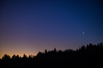 sunset in the mountains