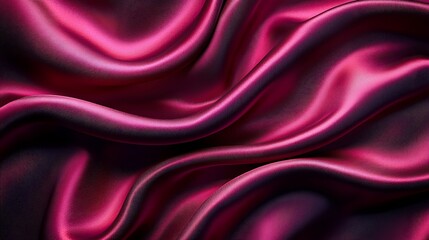 Fototapeta premium Crimson silk drapes, studio backdrop, luxurious texture, elegant design