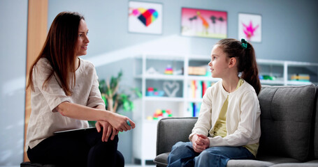 Psychiatric Social Worker Providing Child Treatment