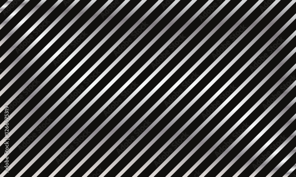 Aufkleber abstract diagonal silver gradient line pattern on dark can be used background.