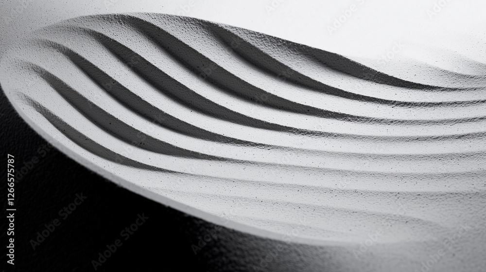 Poster Intricate patterns on sand dune surface with detailed textures and shadows