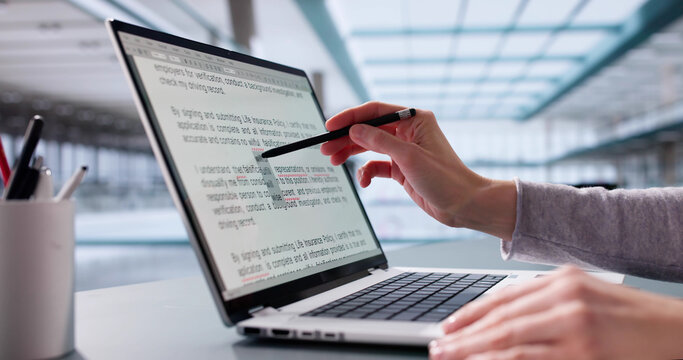 Digital editor corrects errors in manuscript