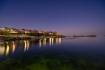Fototapeta premium night view of the port