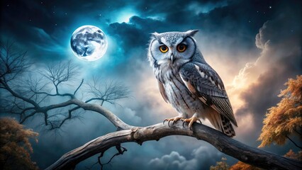 Avian portrait: the White-fronted Scops Owl, nocturnal hunter, mystical and beautiful.