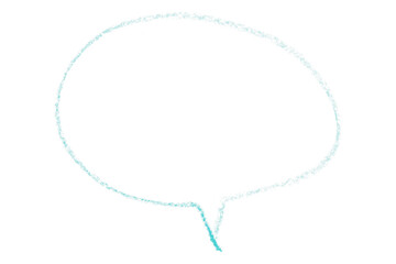Separate light blue speech bubbles on transparent background.