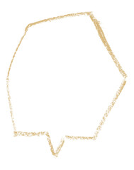 Separate light brown speech bubbles on transparent background.