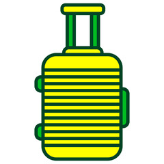 Filled Line Luggage Icon