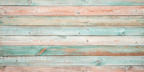 Naklejka premium Rustic Weathered Wooden Planks with a Distressed Paint Finish, Ideal for Backgrounds and Design Projects