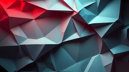 Obraz premium 3d Low Poly Background. Abstract Triangular Gradient Background.
