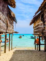 Discovering the serene beauty of Surin Island with exotic boats and crystal-clear waters