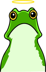 Esto es una ilustración de una rana